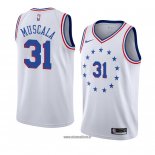 Maillot Philadelphia 76ers Mike Muscala No 31 Earned 2018-19 Blanc