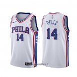 Maillot Philadelphia 76ers Norvel Pelle NO 14 Association 2019-20 Blanc