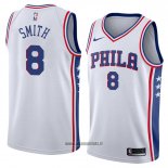 Maillot Philadelphia 76ers Zhaire Smith No 8 Association 2018 Blanc