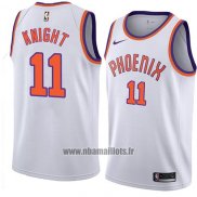 Maillot Phoenix Suns Brandon Knight No 11 Hardwood Classic 2018 Blanc