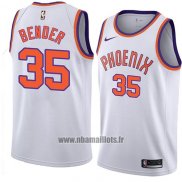 Maillot Phoenix Suns Dragan Bender No 35 Hardwood Classic 2018 Blanc