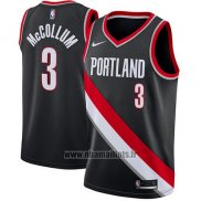 Maillot Portland Trail Blazers C.j. Mccollum No 3 2017-18 Rouge