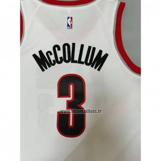 Maillot Portland Trail Blazers C.j. Mccollum No 3 2017-18 Noir