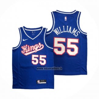 Maillot Sacramento Kings Jason Williams NO 55 Classic 2020 Bleu