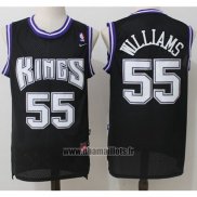 Maillot Sacramento Kings Jason Williams No 55 Retro Noir2