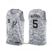 Maillot San Antonio Spurs Dejounte Murray NO 5 Earned Camuflaje