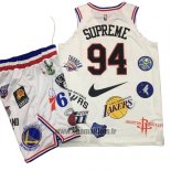 Maillot Supreme x Nike No 94 Blanc