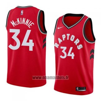 Maillot Tornto Raptors Alfonzo Mckinnie No 34 Icon 2018 Rouge