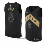 Maillot Tornto Raptors Jordan Loyd No 8 Ville 2018 Noir