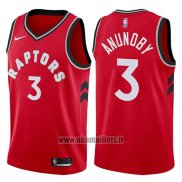 Maillot Tornto Raptors Og Anunoby No 3 Icon 2017-18 Rouge