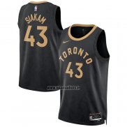 Maillot Tornto Raptors Pascal Siakam NO 43 Ville 2022-23 Noir