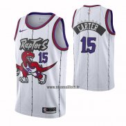 Maillot Tornto Raptors Vince Carter NO 15 Classic Edition Blanc