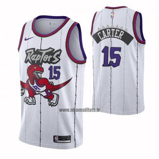 Maillot Tornto Raptors Vince Carter NO 15 Classic Edition Blanc