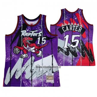 Maillot Tornto Raptors Vince Carter NO 15 Mitchell & Ness 1998-99 Volet