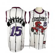 Maillot Tornto Raptors Vince Carter NO 15 Retro Blanc