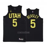 Maillot Utah Jazz Malik Beasley NO 5 Statement 2022-23 Noir
