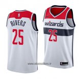 Maillot Washington Wizards Austin Rivers No 25 Association 2018 Blanc