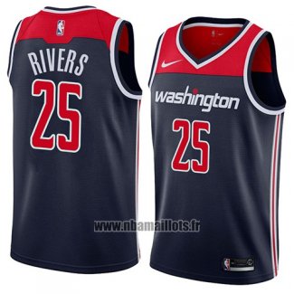 Maillot Washington Wizards Austin Rivers No 25 Statement 2018 Noir