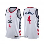 Maillot Washington Wizards Isaiah Thomas NO 4 Ville Blanc