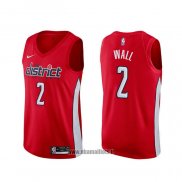 Maillot Washington Wizards John Wall NO 2 Earned Rouge