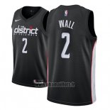 Maillot Washington Wizards John Wall No 2 Ville 2018-19 Noir