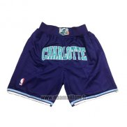 Short Charlotte Hornets Just Don 2019 Volet