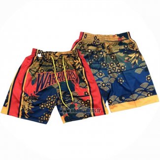 Short Golden State Warriors Lunar New Year Mitchell & Ness Just Don Orange