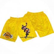 Short Los Angeles Lakers Kobe Bryant Mamba Jaune