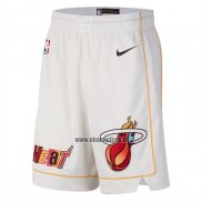 Short Miami Heat Ville 2022-23 Blanc