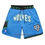 Short Minnesota Timberwolves Mitchell And Ness Jsut Don Bleu