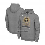 Veste a Capuche Denver Nuggets 2023 NBA Finals Champions Locker Room Pullover Gris