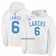 Veste a Capuche Los Angeles Lakers LeBron James Classic 2022-23 Blanc