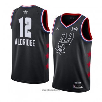 Maillot All Star 2019 San Antonio Spurs Lamarcus Aldridge No 12 Noir