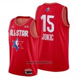 Maillot All Star 2020 Denver Nuggets Nikola Jokic No 15 Rouge