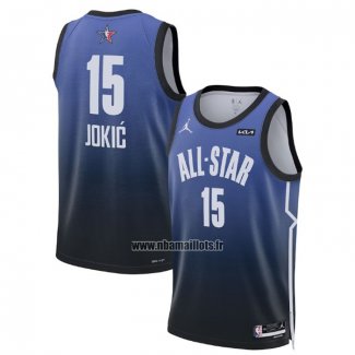 Maillot All Star 2023 Denver Nuggets Nikola Jokic NO 15 Bleu