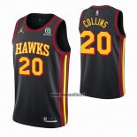 Maillot Atlanta Hawks John Collins NO 20 Statement 2020-21 Noir