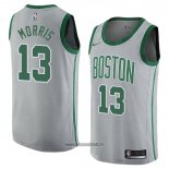 Maillot Boston Celtics Marcus Morris No 13 Ville 2018 Gris