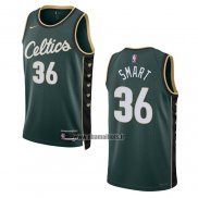 Maillot Boston Celtics Marcus Smart NO 36 Ville 2022-23 Vert