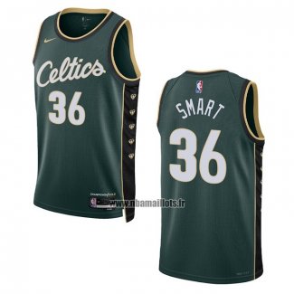 Maillot Boston Celtics Marcus Smart NO 36 Ville 2022-23 Vert