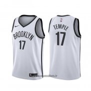 Maillot Brooklyn Nets Garrett Temple NO 17 Association Blanc