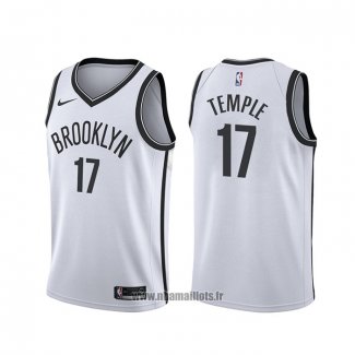 Maillot Brooklyn Nets Garrett Temple NO 17 Association Blanc