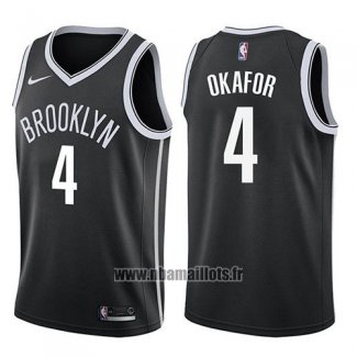 Maillot Brooklyn Nets Jahlil Okafor No 4 Icon 2017-18 Noir