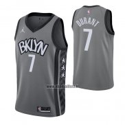 Maillot Brooklyn Nets Kevin Durant NO 7 Statement 2021 Gris