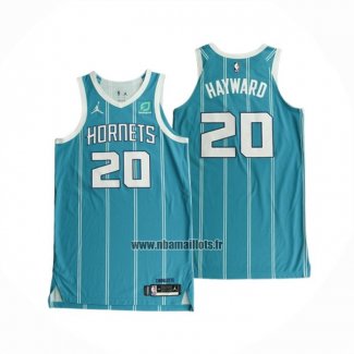 Maillot Charlotte Hornets Gordon Hayward NO 20 Icon Authentique 2020-21 Vert