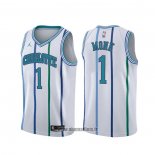 Maillot Charlotte Hornets Malik Monk NO 1 Classic Blanc