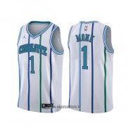 Maillot Charlotte Hornets Malik Monk NO 1 Classic Blanc