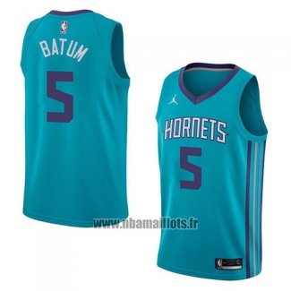 Maillot Charlotte Hornets Nicolas Batum No 5 Icon 2018 Vert