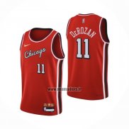 Maillot Chicago Bulls Demar Derozan NO 11 Ville 2021-22 Rouge