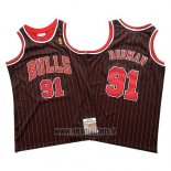 Maillot Chicago Bulls Dennis Rodman No 91 Mitchell & Ness Noir