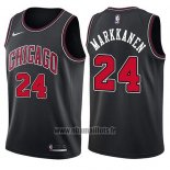 Maillot Chicago Bulls Lauri Markkanen No 24 Statement 2017-18 Noir